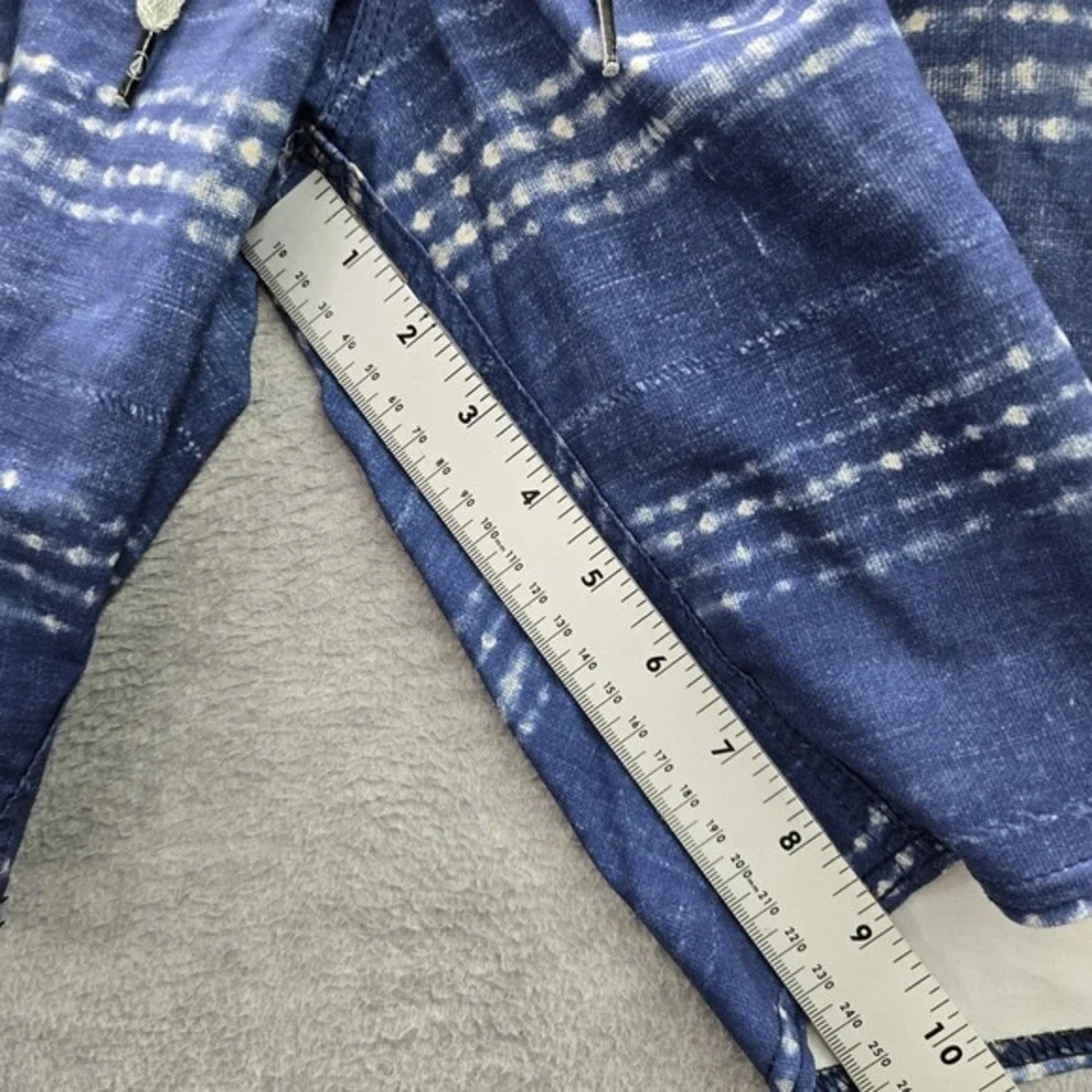 Volcom Men Swimwear 33 Blue Boardshorts Striped Lido Carillo‎ Cargo Pockets